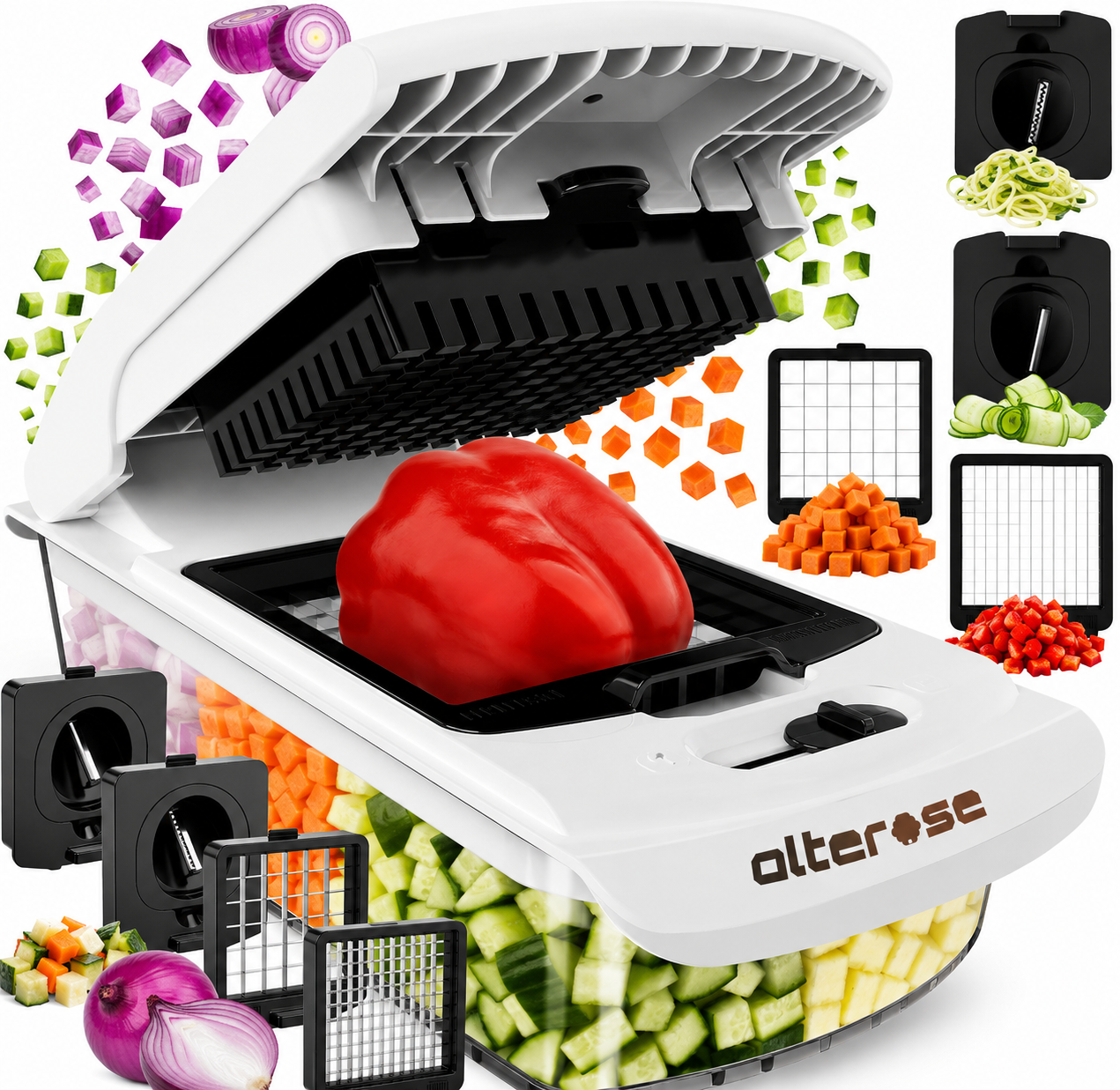 Alterase Smart Vegetable Chopper & Spiralizer